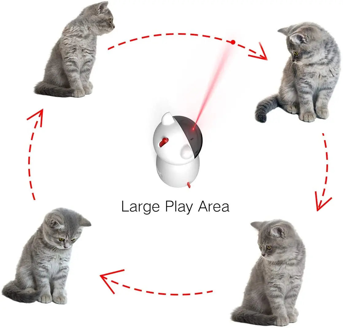 Automatic Cat Laser Toy with USB Charging and 5 Pattern Modes