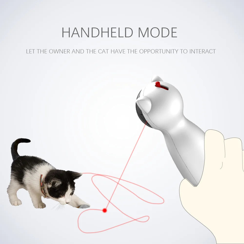 Automatic Cat Laser Toy with USB Charging and 5 Pattern Modes
