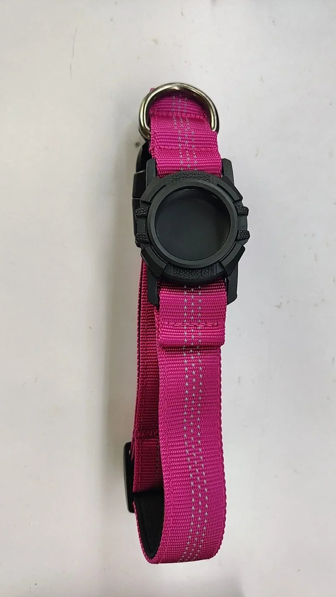 Reflective Waterproof Dog Collar – With Transparent AirTag Cover & Anti-Loss Design